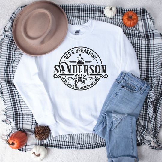 Discover Sanderson Sister Bed and Breakfast Sweatshirt, Hocus Pocus Sweatshirt, Disney Sweatshirt