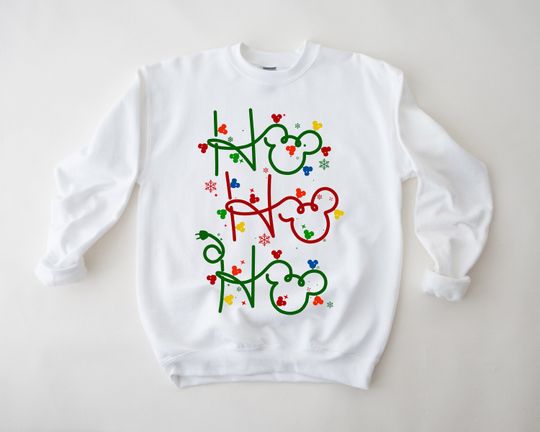 Ho Ho Ho Disney Christmas Sweatshirt, Ho Ho Ho Disney Christmas jumper, Ho Ho Ho Sweater