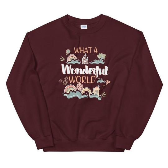 Discover What a Wonderful World of Disney Sweatshirt Walt Disney World Parks Unisex Crew