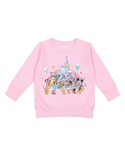 Discover Disney Inspired Watercolor Castle Fleece, MICKEY & FRIENDS CASTLE Sweatshirt