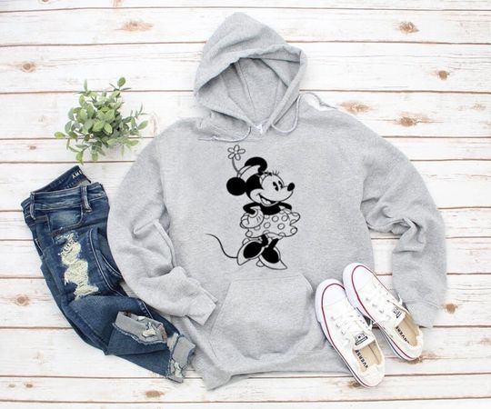 Discover MINNIE Mouse Hoodie, Disney World Hooded  , Vintage Minnie Mouse Hoodie