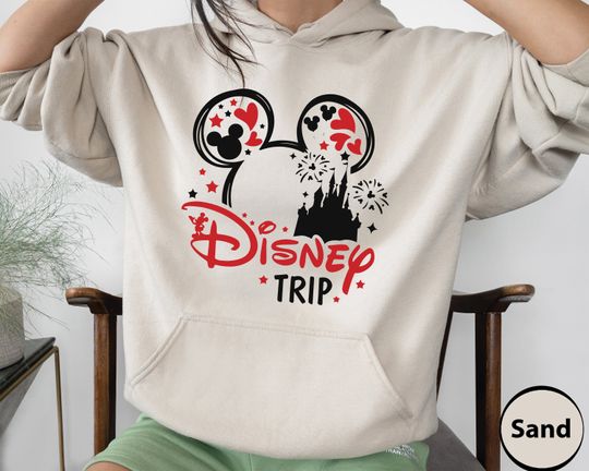 Discover Disney Trip  , Mickey Sketch  , Simple Disney  , Mickey Ears Hoodie