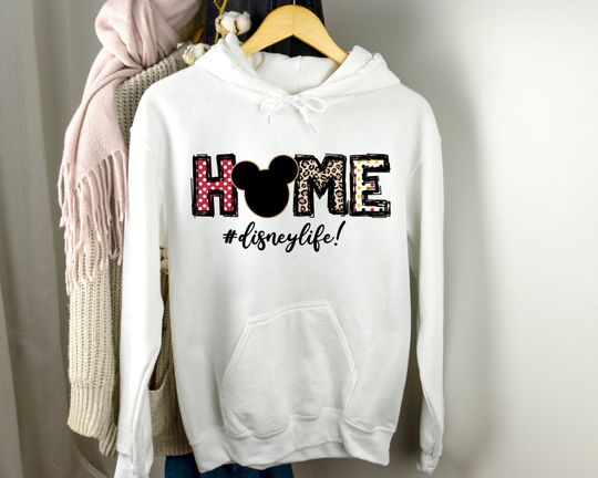 Discover Home Disney Life Hoodie, Mickey Cute Hoodie, Girls Disney Hoodie, Cute Disney