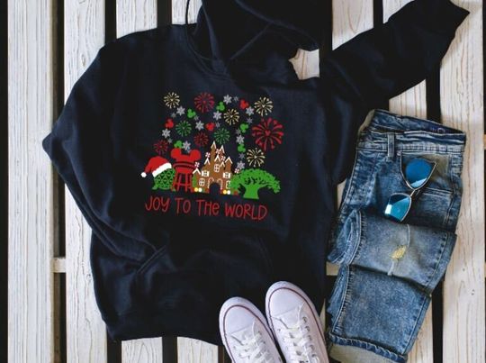 Discover Joy to the World Gingerbread Disney World Unisex Gingerbread Hoodie