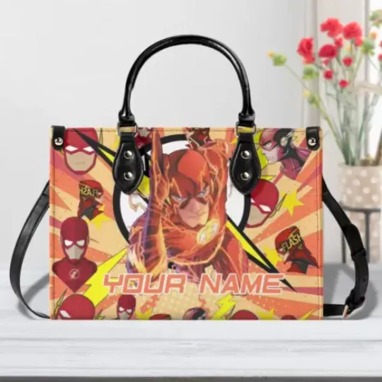 Discover Peronalized The Flash Luxury Women PU Leather Handbag Gift for Friends