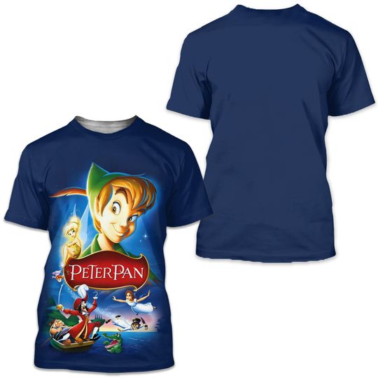 Peter Pan Disney Shirt, Disney 3D Printed Shirt