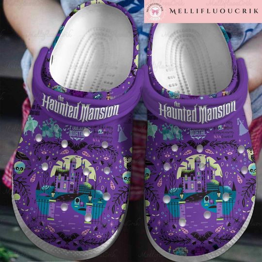 Halloween Haunted Mansion Clogs, Disney Halloween Sandals, Hitchhiking Ghosts Leota Merch, Disneyland Trip 2024