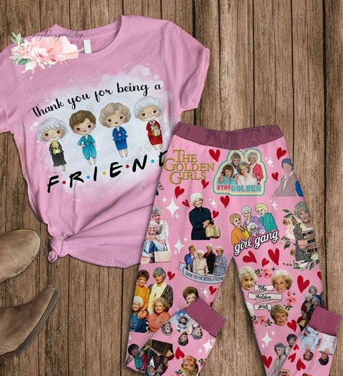 Discover Halloween Shirt, Stay Golden Pajamas Set, Stay Golden Shirt, Stay Golden Pajamas Pants, Stay Golden Holiday Pjs, Stay Golden Women Pjs