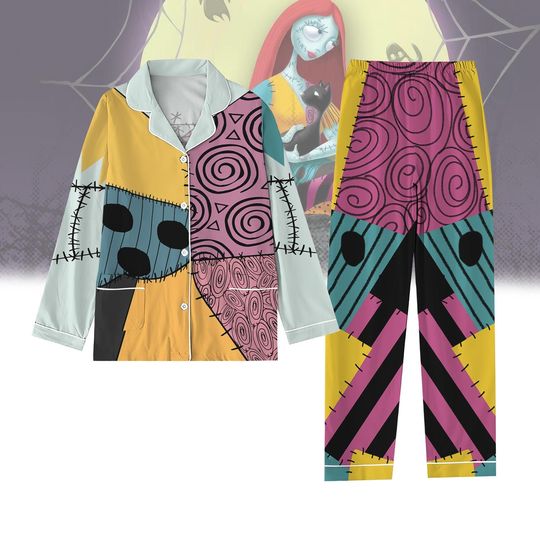 Discover Halloween Sally Cosplay Pajamas, Costume Horror Character Pajama Set Women, Sally Ragdoll Pajamas Pants, Nightmare Before Christmas Mov