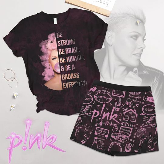 Discover P!nk Pink Summer Carnival 2024 Shirt, Pink Tour Women Short, Pink Concert Pajamas Set, Pink Trustfall Album Shirt, Pink Singer Fan
