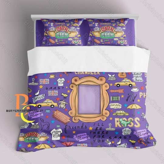 Discover Friends Movie Bedding Set, Friends Tv Duvet Cover, Friend TV Bedding, Sitcom Movie Bed Set