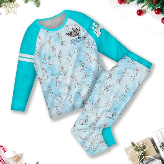Discover Olaf Pajamas Set, Christmas Frozen Pajamas, Frozen Family Matching Shirt, Olaf Frozen Christmas Party Gift, Cartoon Magic Kingdom Shirt