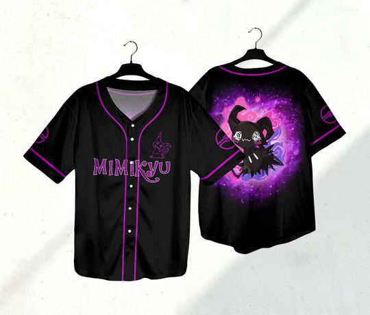 Mimikyu Baseball Jersey Shirt Japanese Anime Jersey Mimikyu Halloween Shirt Gift