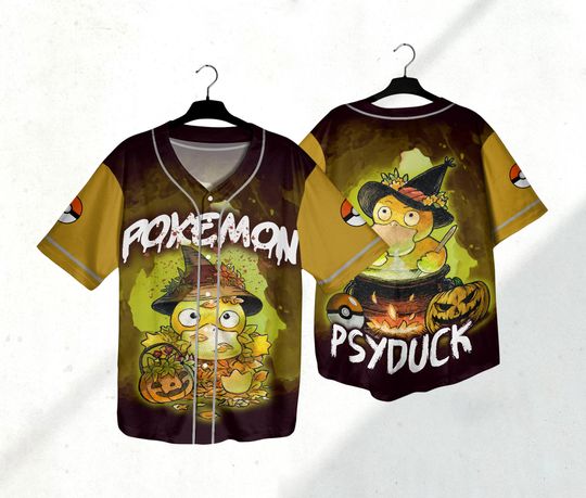 Discover Psyduck Baseball Jersey Shirt Psyduck Jersey Gifts