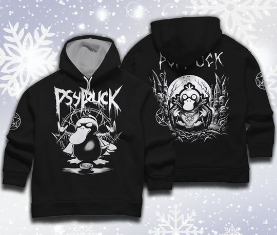Discover Psyduck Hoodie Shirt Psyduck Witch Japanese Anime Hoodie Shirt Gift