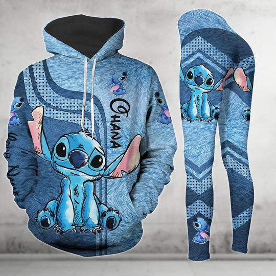 Personalized Stitch Ohana Means Family Hoodie Leggings, Disney Stitch Shirt, Movie Cartoon Hoodie, Disneyland Shirt, Disneyworld Shirt