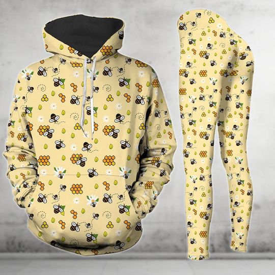 Discover Bee Hoodie And Leggings, Hoodie For Men Women, Leggings For Women, Bee Pullover Hoodie, Bee Lover Gift, Honey Bee Shirt, Beekeeper Gift