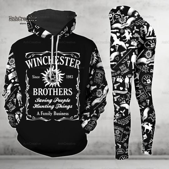 Supernatural Hoodie And Leggings, Winchester Brothers Hoodie, Dr Who Leggings For Women, Tardis Police Box Hoodie, Movie Series Shirt