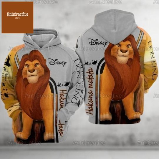 Lion King Hoodie, Disney Movie Hoodie, Hakuna Matata Hoodie, Simba Hoodie For Men, Magic Kingdom, Birthday Gifts For Him Her Dad
