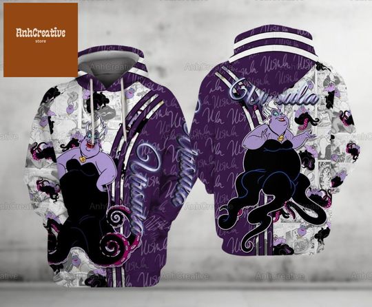 Halloween Ursula Hoodie, Ursula Hoodie, Disney Halloween Shirt, Bad Villain Shirt, Disney Villain Shirt, Witch Shirt, Ursula Gifts
