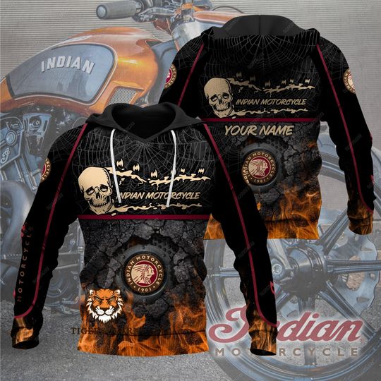 Discover Motorcycle Hoodie, Funny Skull Shirt, Motorcycle 3D Hoodie, Motorcycle Racing Gifts For Boyfriends, Trendy Hoodie