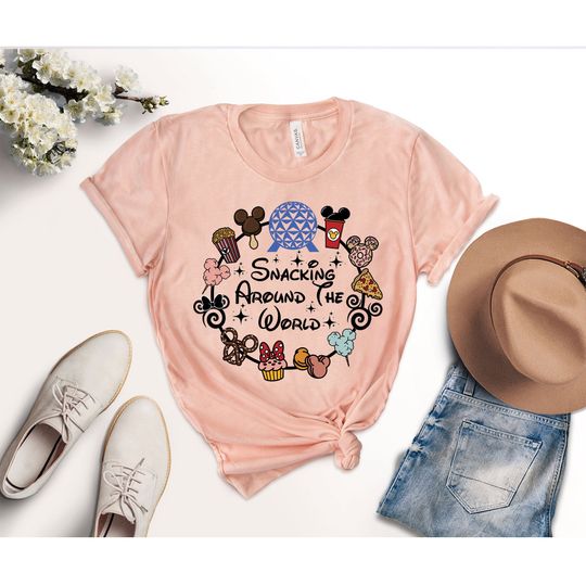 Discover Snacking Around the World Shirt, Disney Snacks Shirt, Magic Kingdom Snacking Shirt, Disney Snacking Shirt, Epcot Shirt, Disney Vacation Tee