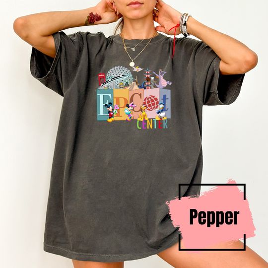 Discover Comfort Colors Epcot Shirt, Epcot Since 1982 Shirt, World Traveler Shirt, Mickey and Friends Shirt, Retro Disney Shirts