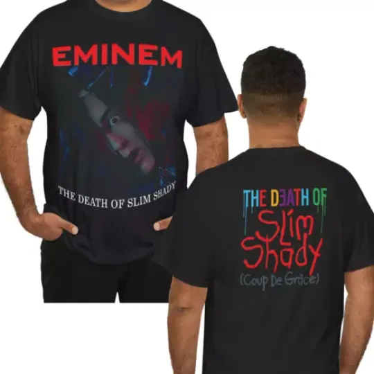 Eminem The Death Of Slim Shady 2 sides Gift For Fans Unisex Shirt