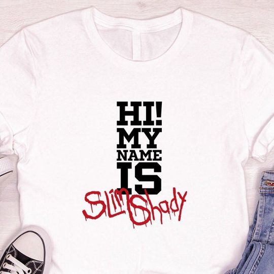 Discover My Name is Slim Shady T Shirt, Hiphop Fan T-Shirt, Death Of Slim Shady Sarcastic Shirts, Slim Shady Inspired Shirt - Attractive Colors