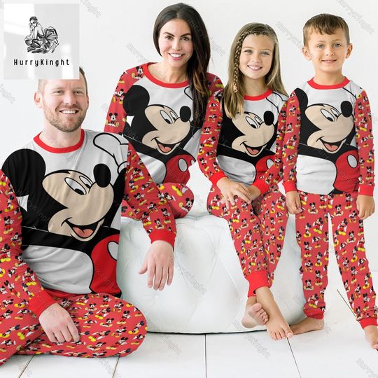 Discover Christmas Mickey Mouse Pajamas Family, Mickey Mouse Pajamas, Disney Matching Pajamas Set, Mickey Holiday Pajamas, Disneyworld Shirt