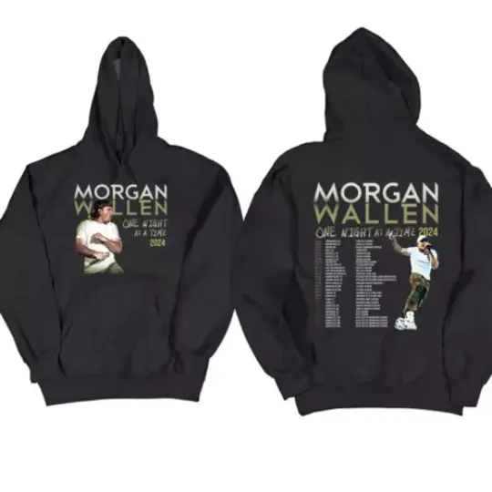 Wallen Morgan 2024 Tour One Time Night Hoodie, For Fans