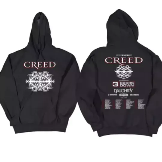 Discover Creed 2024 Tour Summer Of 99 Tour Shirt Hoodie Rock Band Creed Shirt
