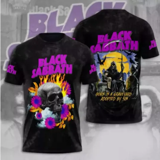 Discover Black Sabbath Shirt Metal Music 3D Shirt For Men And Women T-Shirt All Sizes