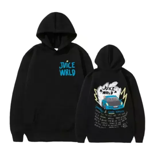 Juice Wrld 999 Rapper Hoodie, Graphic Design Sweatshirt Streetwear Hip Hop Merch