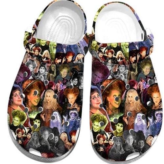 Hocus Pocus Halloween Shoes, Witch Characters Shoes, Sanderson Sisters Shoes, Spooky Season Sandals, Gift For Women Men Shoes