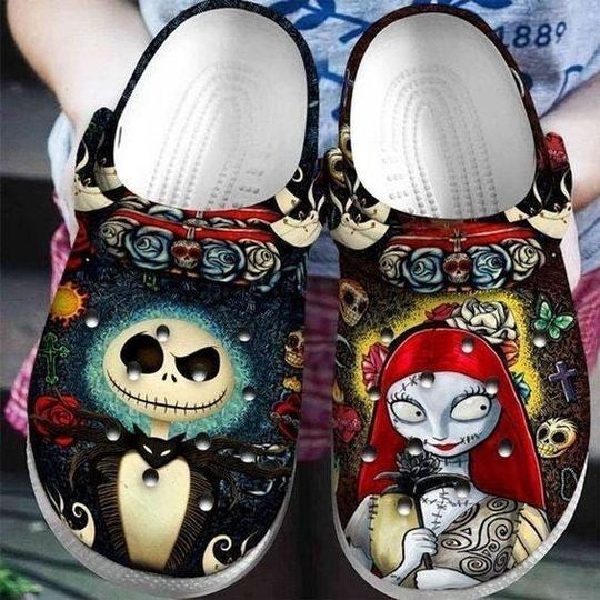 Halloween Jack And Sally Shoes, Jack Sally Nightmare Before Christmas Shoes, Disney Family Sandals, Jack Skellington Casual Shoes
