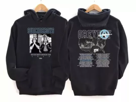 Greyday 2024 Suicideboys Hip-Hop Vintage Hoodie
