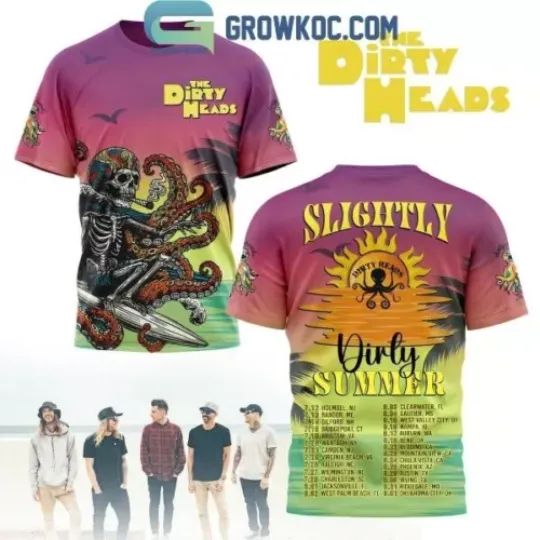 The Dirty Heads Slightly Dirty Summer Tour 2024 T-Shirt