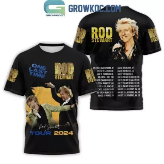 Rod Stewart One Last Time Tour 2024 Fan T-Shirt