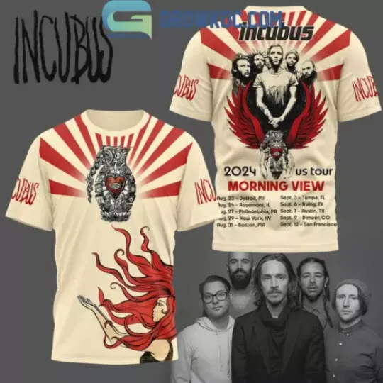 Incubus 2024 US Tour Morning View T-Shirt