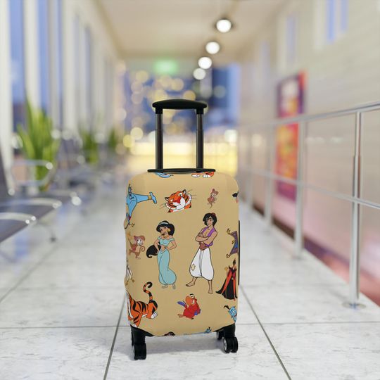 Discover Disney Luggage Cover, Jasmine, Aladdin, Travel Accessories, Kids Luggage Cover, Ladies Luggage Cover, Suitcase Cover,  DCL, Theme Park