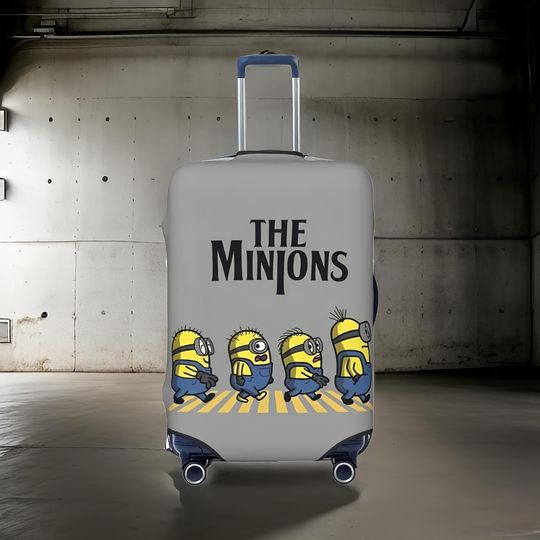 Minion Luggage Cover  Stylish and Protective Suitcase Cover | The Minion-Themed Design | Stretchable and Durable