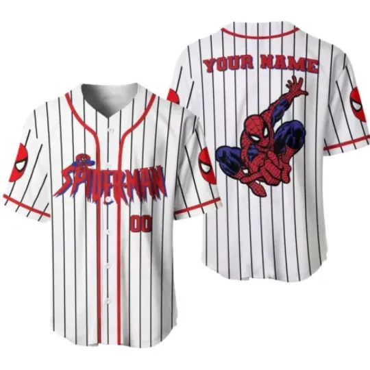 Discover Personalize Spiderman Vintage Baseball Jersey For Baseball Fans