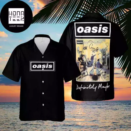 Discover Oasis Definitely Maybe Album Cover 2024 Trendy Hawaiian Shirt