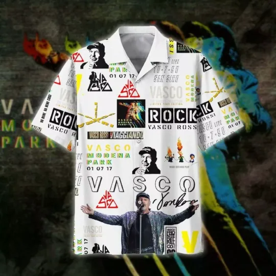 Discover Vasco Rossi Hawaiian Shirt Music Hawaiian Shirt