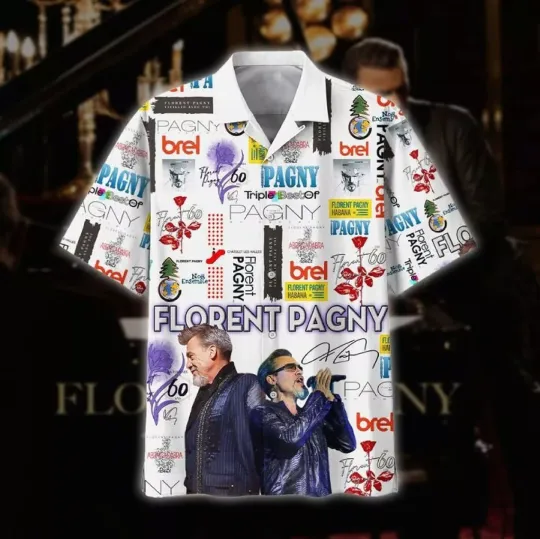 Discover Florent Pagny Music Hawaiian Shirt Singer Hawaiian Shirt