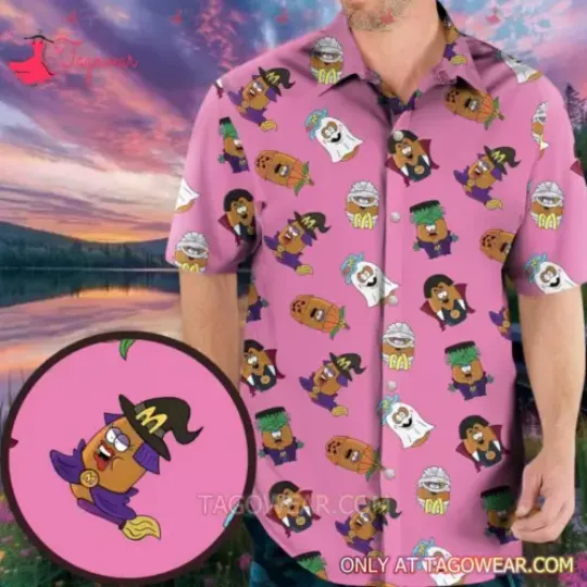 Discover Mc-donalds Halloween Mcnugget Buddies Hawaiian Shirt