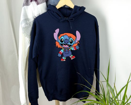 Stitch Chucky Hoodie, Lilo & Stitch Hoodie , Disney chucky Hoodie, Halloween Hoodie
