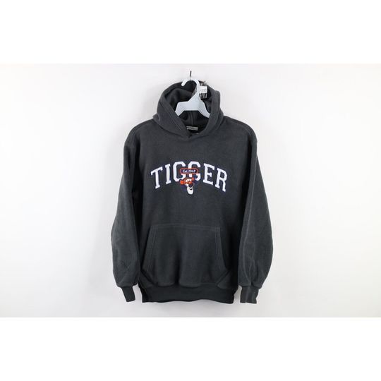 Discover 90s Disney Boys Large Spell Out Tigger Fleece Hoodie  , Vintage Winnie the Pooh Hoodie