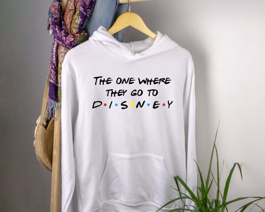 Discover The One Where They Go To Disney Hoodie, Friends Theme hoodie